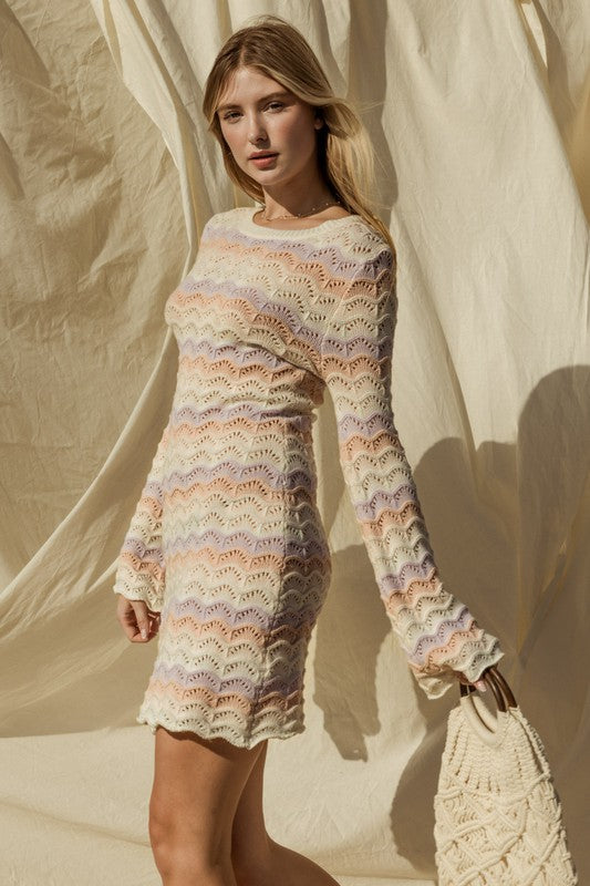 Sherrie Bell Sleeve Sweater Dress