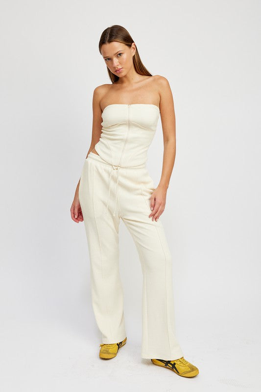 Sofia Set || Zip Up Tube Top