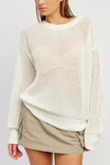 Sasha Crochet Long Sleeve Top