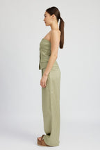 Arden Button Down Bustier