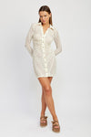 Jace Lace Button Down Dress