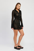 Jace Lace Button Down Dress