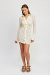 Jace Lace Button Down Dress