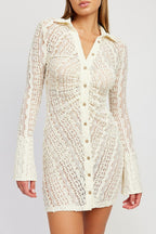 Jace Lace Button Down Dress