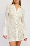 Jace Lace Button Down Dress