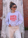 Santa Babes Club Graphic Sweatshirt Plus Size