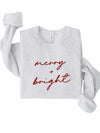 Cursive Merry and Bright Graphic Sweatshirt