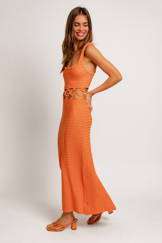 Nadia  Crochet Midi Dress