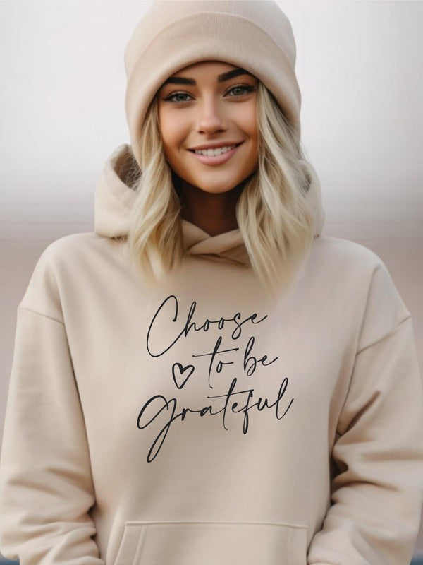 Choose to be Grateful Graphic Hoodie