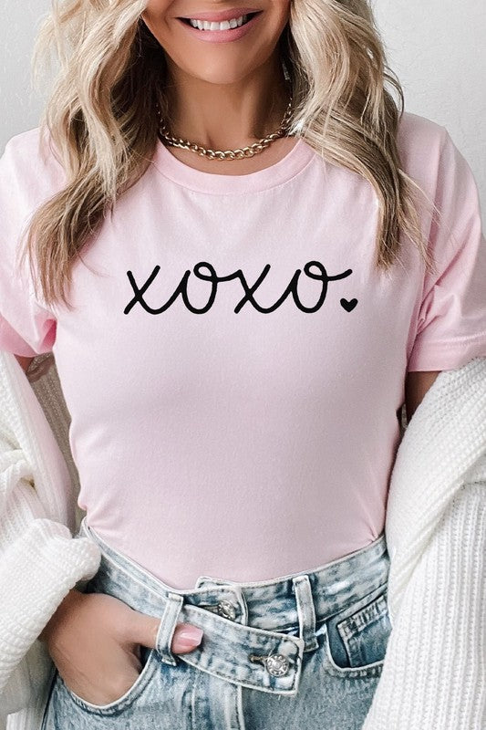 XOXO Heart Lover Romantic Valentines Day Tee