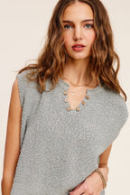 Terri Slouchy Cropped Extended Sleeve Sweater Top