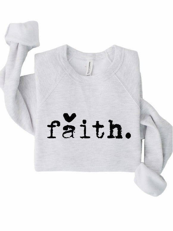 Faith Heart Crewneck Sweatshirt