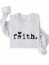 Faith Heart Crewneck Sweatshirt