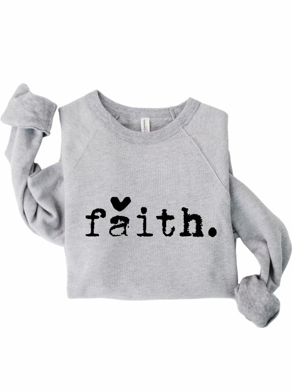 Faith Heart Crewneck Sweatshirt