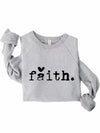 Faith Heart Crewneck Sweatshirt