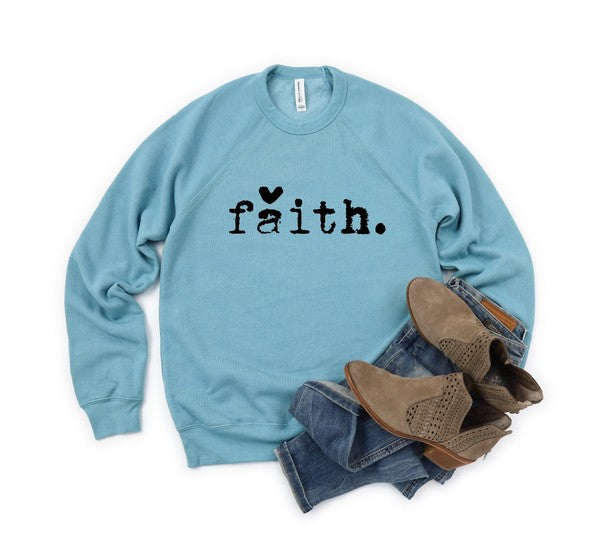 Faith Heart Crewneck Sweatshirt