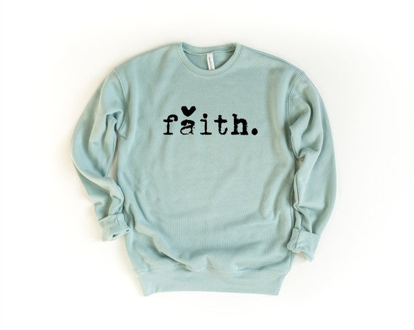 Faith Heart Crewneck Sweatshirt