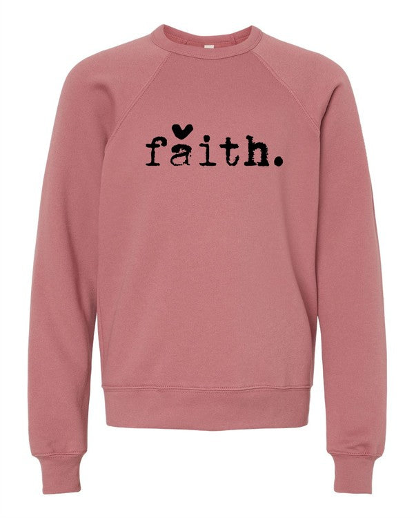 Faith Heart Crewneck Sweatshirt