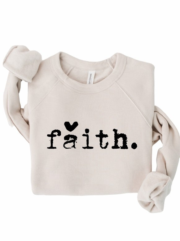 Faith Heart Crewneck Sweatshirt