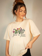 Grow in Grace Flower Graphic Tee