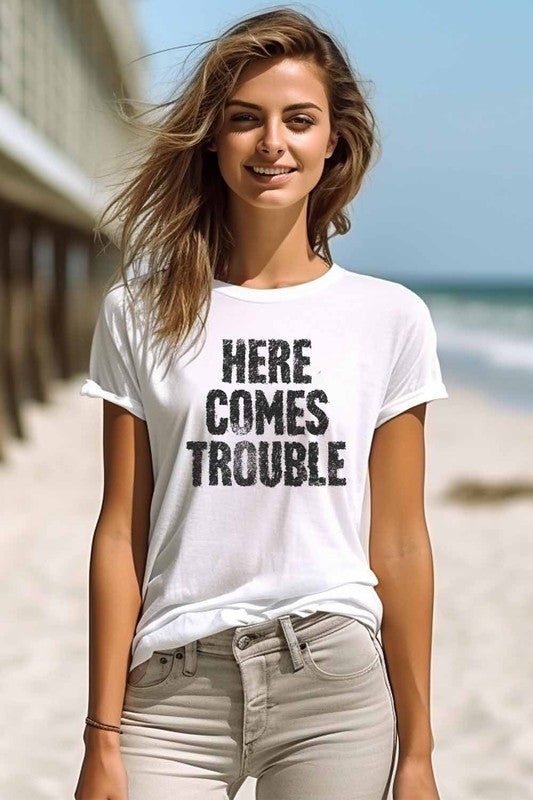 Here Comes Trouble Graphic Tee