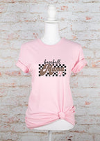 Checkered Baseball Mama Tee
