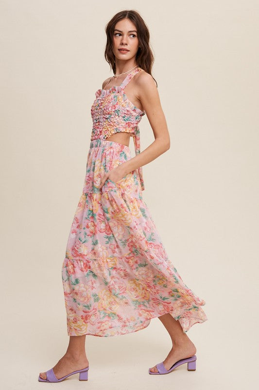 Flora Two-Piece Style Maxi Dress