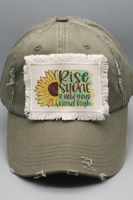 Rise Shine Hold Your Head Heigh Patch Hat