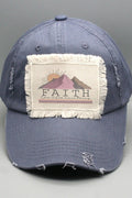 Religious Faith Can Move Mountains Patch Hat