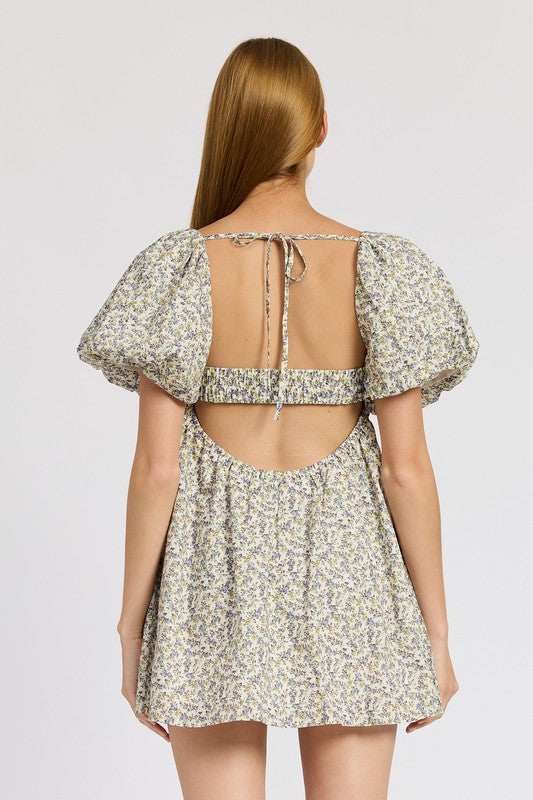 Monique Square Neck Mini Dress