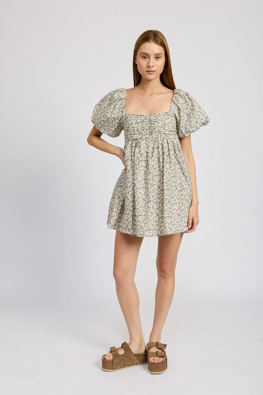 Monique Square Neck Mini Dress