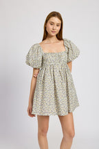 Monique Square Neck Mini Dress