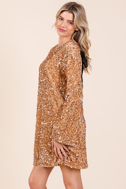 Anastasia Sequin Cocktail Mini Dress