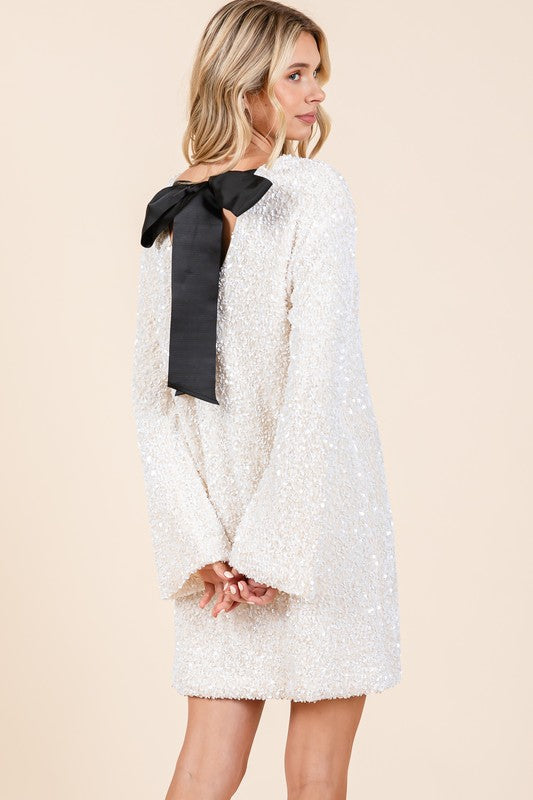 Anastasia Sequin Cocktail Mini Dress