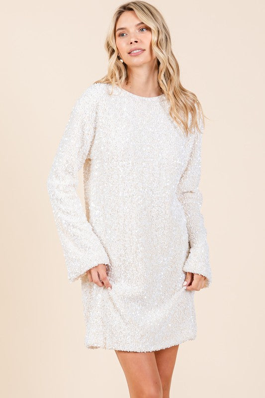 Anastasia Sequin Cocktail Mini Dress