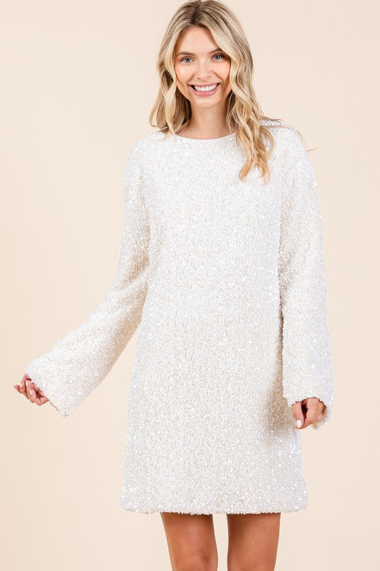 Anastasia Sequin Cocktail Mini Dress