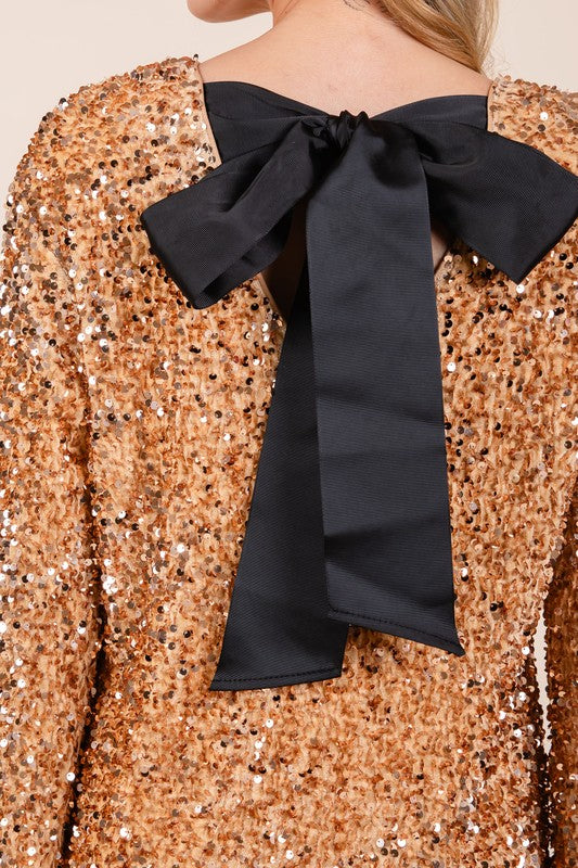Anastasia Sequin Cocktail Mini Dress