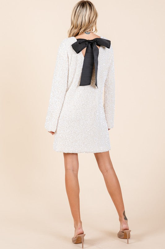 Anastasia Sequin Cocktail Mini Dress