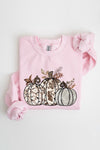 Animal Print Pumpkins Graphic Fleece Sweatshirts