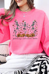 Fall Breeze Skeleton Graphic Fleece Sweatshirts