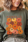 Pumpkin Season Boho Graphic Fleece Sweatshirts