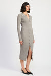Sienna Buttoned Cable Knit Dress