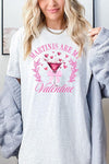 Martinis Are My Valentine Graphic Heavy Cotton Tee