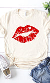 Red Lips Valentines Graphic Tee PLUS