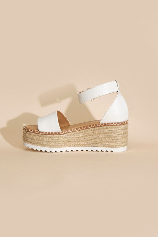 Raffia Platform Sandals