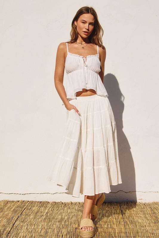 Becky Tank Top || White