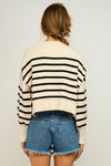 Diana Striped Cropped Sweater