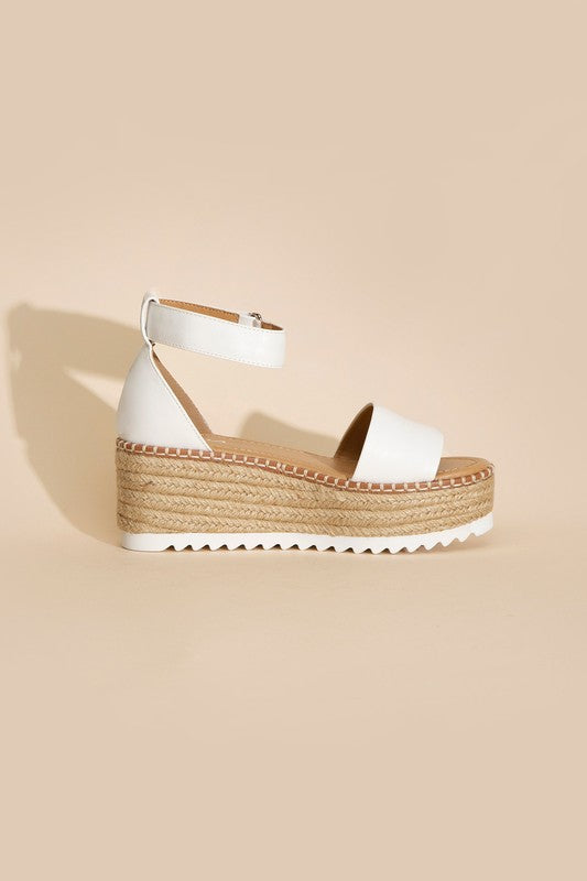 Raffia Platform Sandals