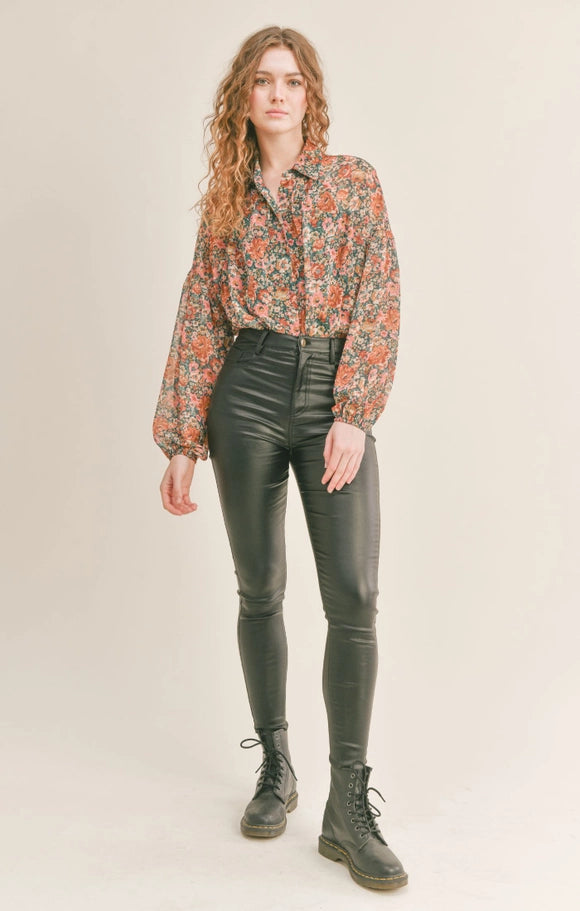 Vinney Button Down Bodysuit