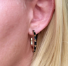 Zoey Black Hoop Earrings